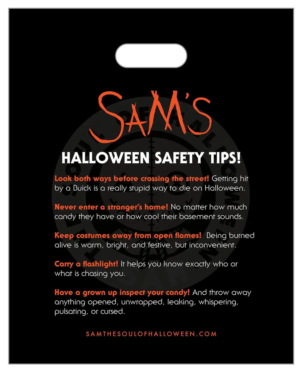Sam Trick or Treat Candy Bag