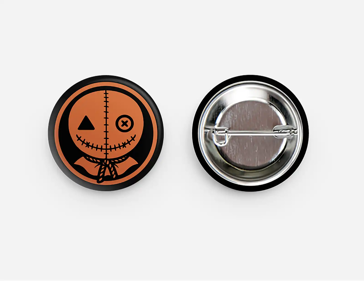 Sam: Orange Icon Button