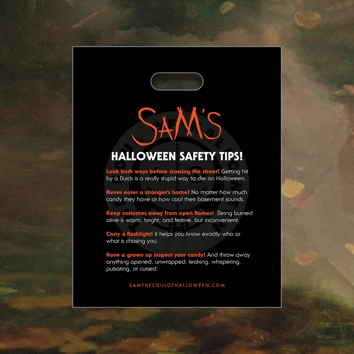 Sam Trick or Treat Candy Bag