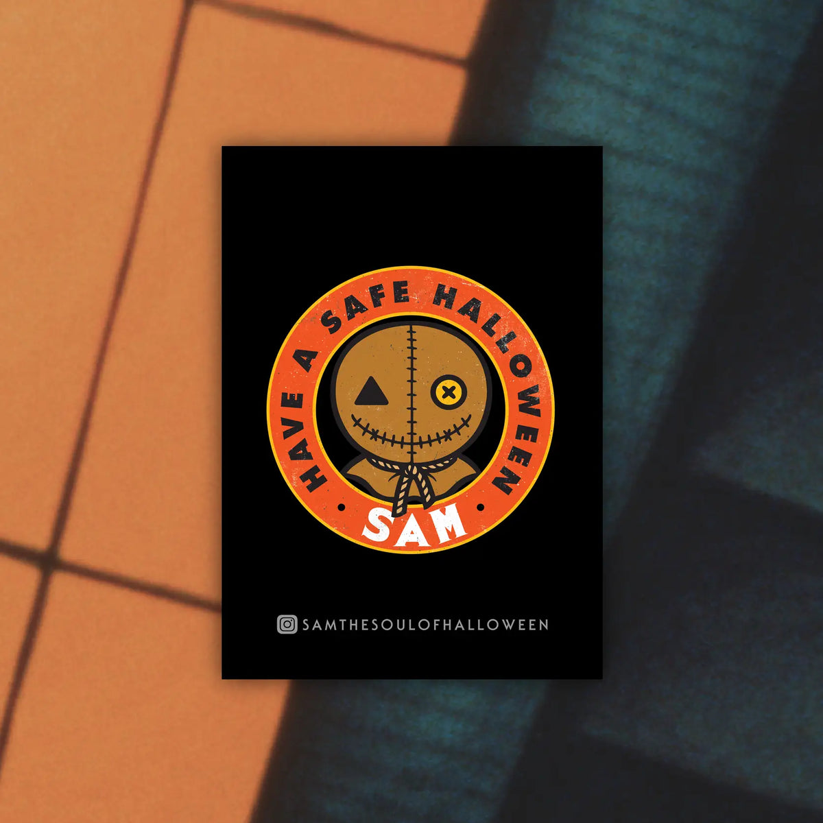 El Travieso: Sam Lotería Playing Card