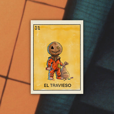 El Travieso: Sam Lotería Playing Card